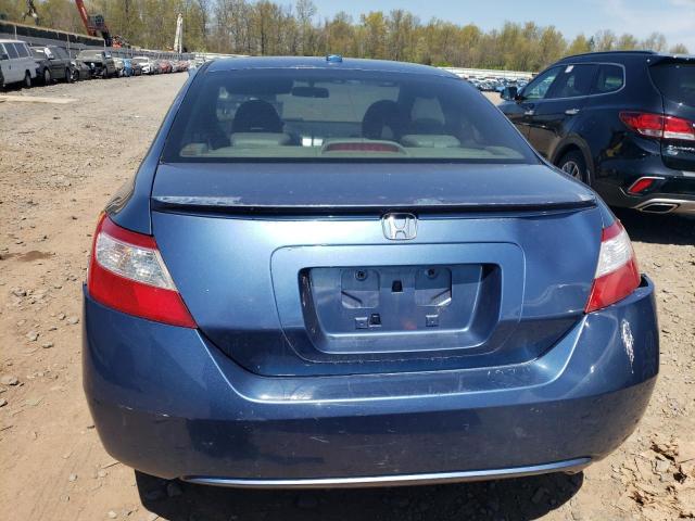 2HGFG12988H571848 - 2008 HONDA CIVIC EXL BLUE photo 6