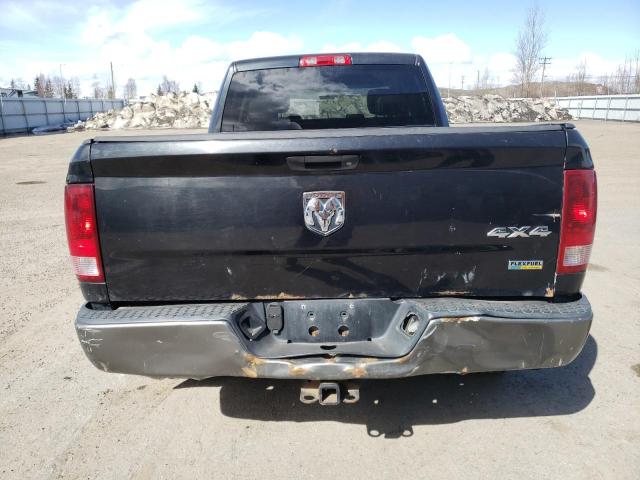 1D7RV1GP8AS151665 - 2010 DODGE RAM 1500 BLACK photo 6