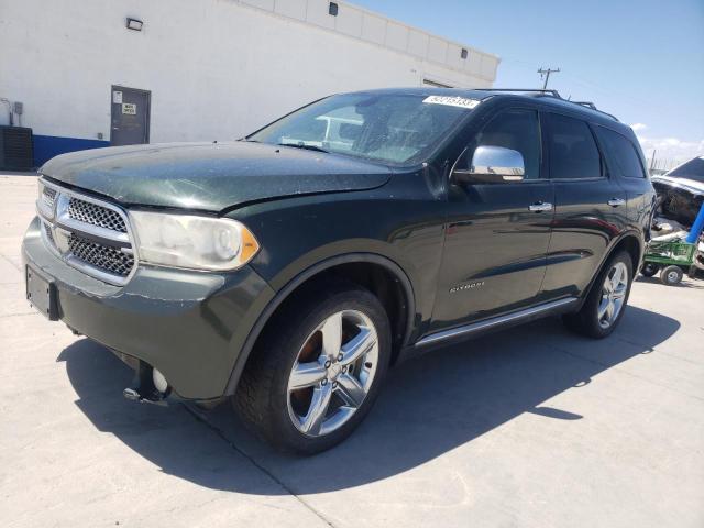 1D4SE5GTXBC695342 - 2011 DODGE DURANGO CITADEL GREEN photo 1