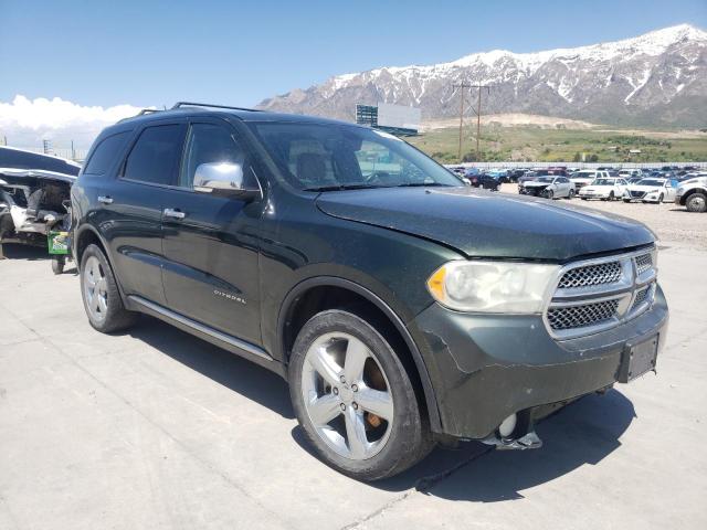 1D4SE5GTXBC695342 - 2011 DODGE DURANGO CITADEL GREEN photo 4