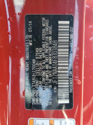 JF1ZNAA14F8703848 - 2015 TOYOTA SCION FR-S წითელი ფოტო 12