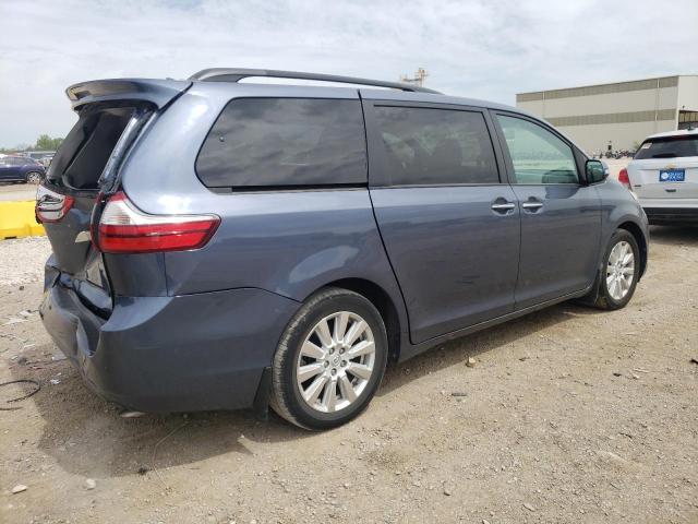 5TDYZ3DC9HS872555 - 2017 TOYOTA SIENNA XLE BLUE photo 3