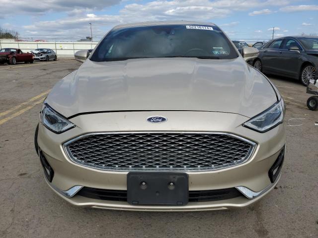 3FA6P0RU7KR187791 - 2019 FORD FUSION TITANIUM CREAM photo 5