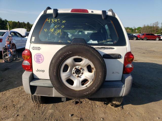 1J4GL48K02W175197 - 2002 JEEP LIBERTY SPORT WHITE photo 6