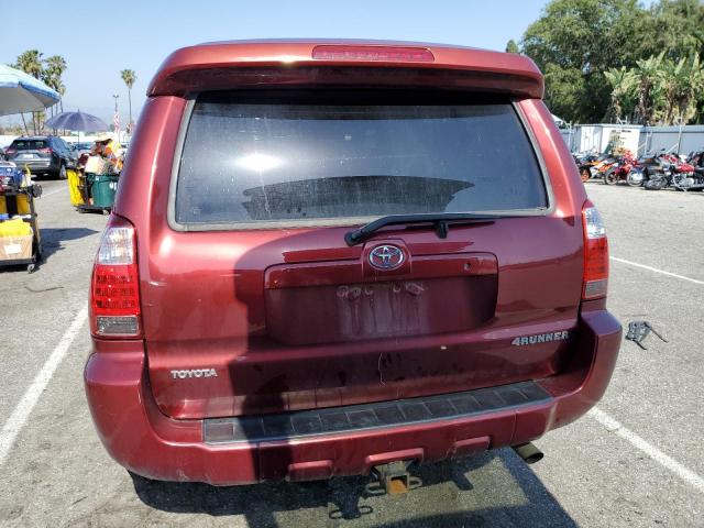 JTEBU14R378079375 - 2007 TOYOTA 4RUNNER SR5 BURGUNDY photo 6