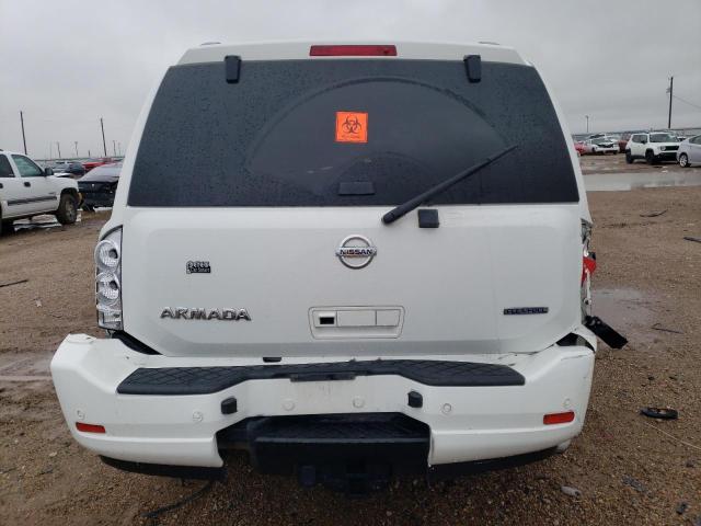 5N1BA0ND4CN621195 - 2012 NISSAN ARMADA SV WHITE photo 6