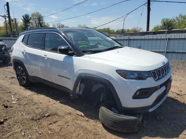 3C4NJDCBXNT228511 - 2022 JEEP COMPASS LIMITED WHITE photo 4