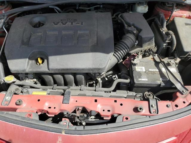 2T1BU4EE4BC616866 - 2011 TOYOTA COROLLA BASE RED photo 11