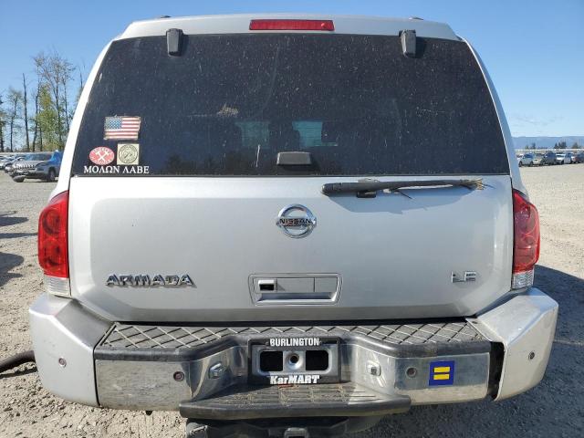 5N1AA08B86N737526 - 2006 NISSAN ARMADA SE SILVER photo 6