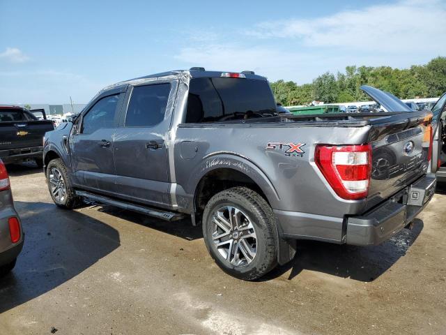 1FTEW1EP6MFA46340 - 2021 FORD F 150 SUPERCREW GRAY photo 2