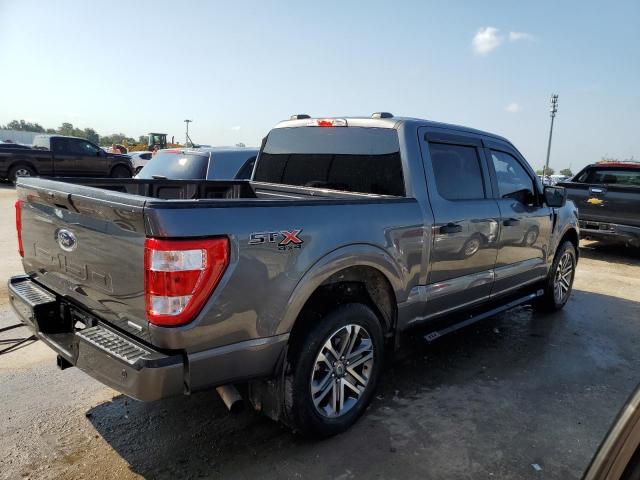 1FTEW1EP6MFA46340 - 2021 FORD F 150 SUPERCREW GRAY photo 3