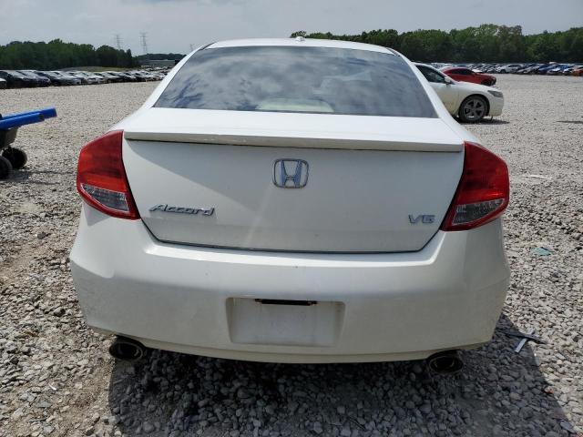 1HGCS2B8XBA005906 - 2011 HONDA ACCORD EXL WHITE photo 6