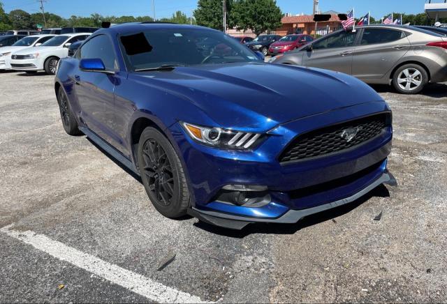 1FA6P8TH9F5374050 - 2015 FORD MUSTANG BLUE photo 1