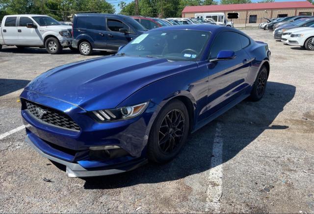 1FA6P8TH9F5374050 - 2015 FORD MUSTANG BLUE photo 2