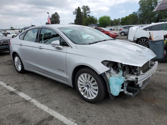 3FA6P0LU9ER227849 - 2014 FORD FUSION SE HYBRID SILVER photo 4