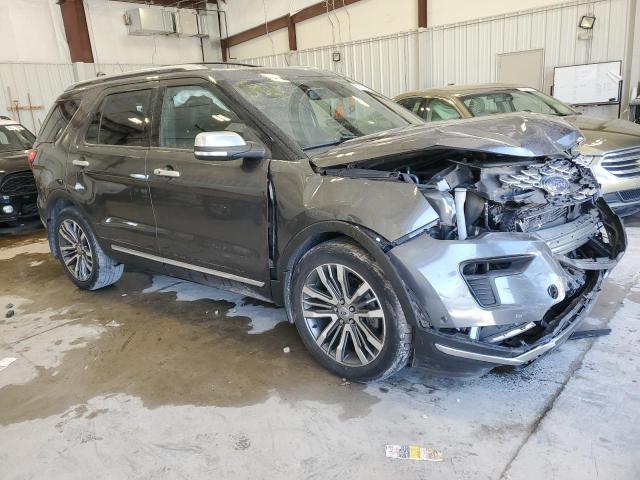 1FM5K8HT5JGA77688 - 2018 FORD EXPLORER PLATINUM GRAY photo 4