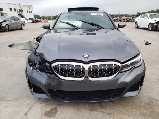 3MW5U7J05L8B40893 - 2020 BMW M340I GRAY photo 5