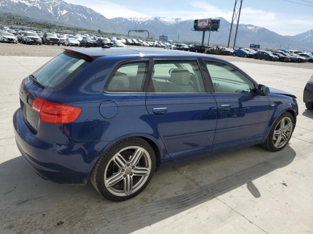 WAUKJAFM8BA059622 - 2011 AUDI A3 PREMIUM PLUS BLUE photo 3