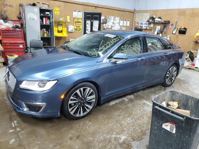 3LN6L5F97KR621545 - 2019 LINCOLN MKZ RESERVE II BLUE photo 1