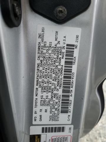 5TETX22N75Z143161 - 2005 TOYOTA TACOMA ACCESS CAB ლურჯი ფოტო 12