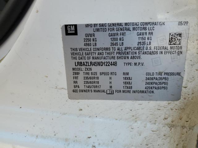 LRBAZLR45ND122448 - 2022 BUICK ENVISION PREFERRED Ağ foto 14