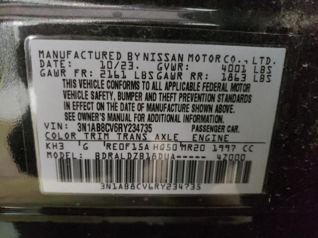 3N1AB8CV6RY234735 - 2024 NISSAN SENTRA SV BLACK photo 12