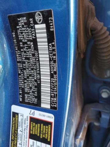 4T1BF1FKXHU742007 - 2017 TOYOTA CAMRY LE BLUE photo 12