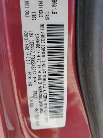 1C6RR7LT3DS546742 - 2013 RAM 1500 SLT წითელი ფოტო 12