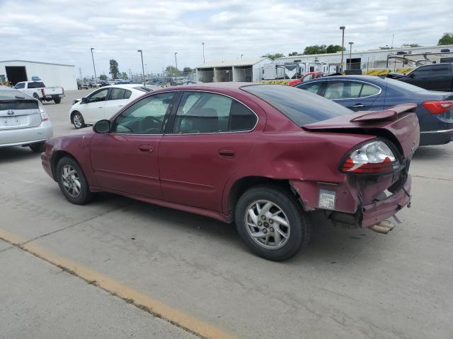 1G2NE52F84C242386 - 2004 PONTIAC GRAND AM SE BURGUNDY photo 2