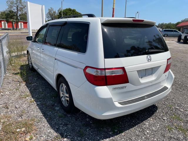 5FNRL38477B037663 - 2007 HONDA ODYSSEY EX WHITE photo 3