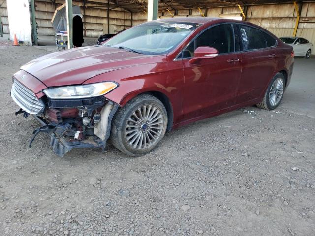 3FA6P0K98ER214247 - 2014 FORD FUSION TITANIUM BURGUNDY photo 1