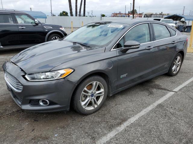 3FA6P0SU1GR229809 - 2016 FORD FUSION TITANIUM PHEV GRAY photo 1