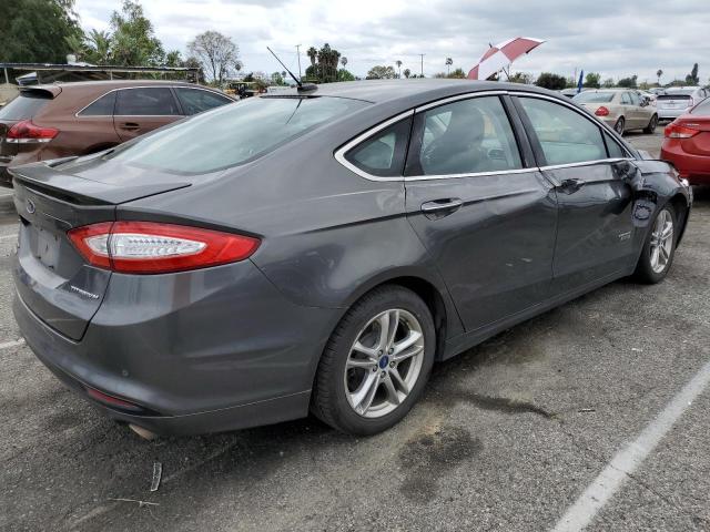 3FA6P0SU1GR229809 - 2016 FORD FUSION TITANIUM PHEV GRAY photo 3