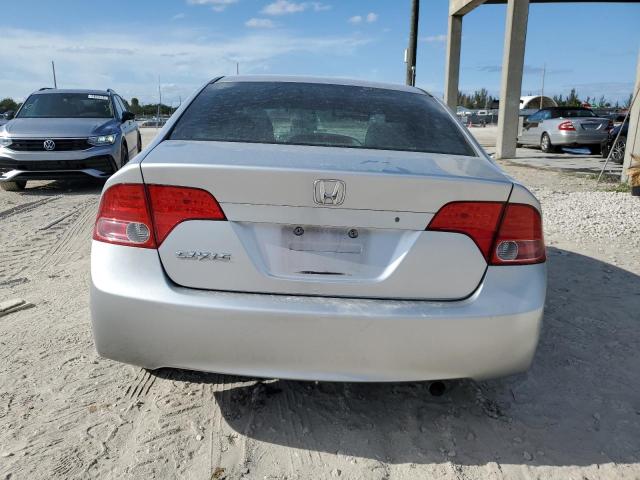 1HGFA16566L077769 - 2006 HONDA CIVIC LX SILVER photo 6