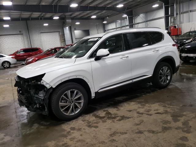 5NMS3CAD2LH170237 - 2020 HYUNDAI SANTA FE SEL WHITE photo 1