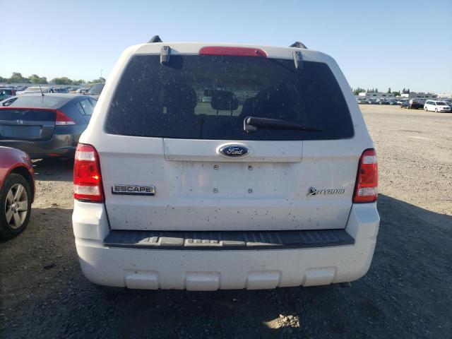 1FMCU49339KB18949 - 2009 FORD ESCAPE HYBRID WHITE photo 6