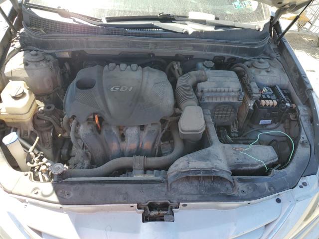 5NPEB4AC4BH002078 - 2011 HYUNDAI SONATA GLS SILVER photo 11