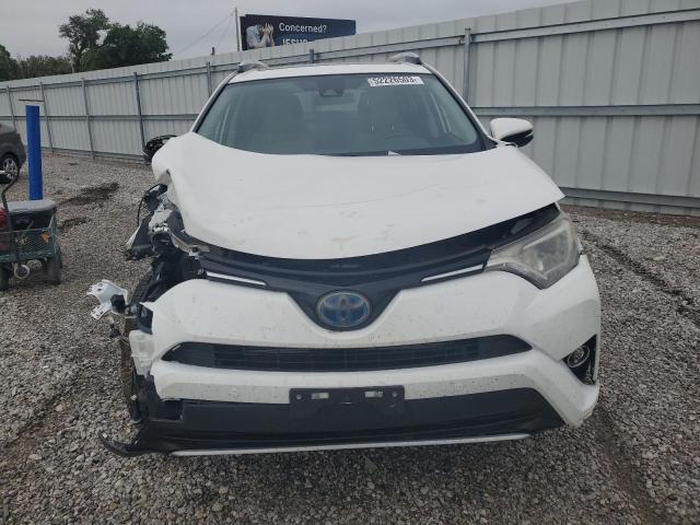 JTMRJREV9GD038939 - 2016 TOYOTA RAV4 HV XLE WHITE photo 5