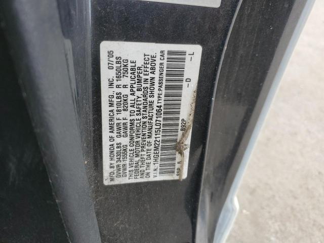 1HGEM22115L071064 - 2005 HONDA CIVIC DX VP Ağ foto 12