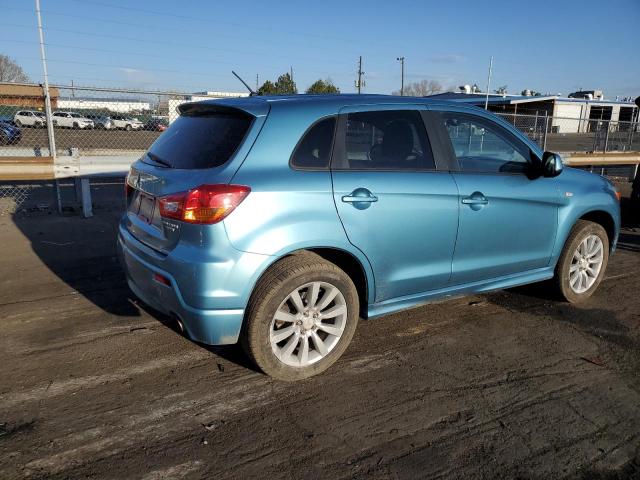 JA4AP4AU1BZ015351 - 2011 MITSUBISHI OUTLANDER SE BLUE photo 3