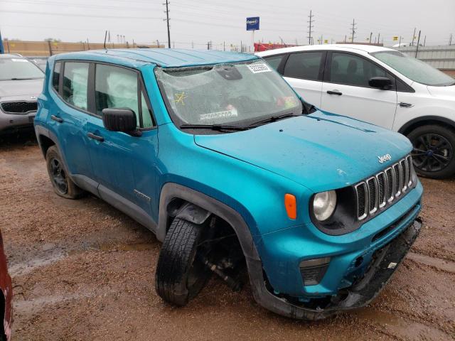 ZACNJDAB2MPM21760 - 2021 JEEP RENEGADE SPORT TEAL photo 4