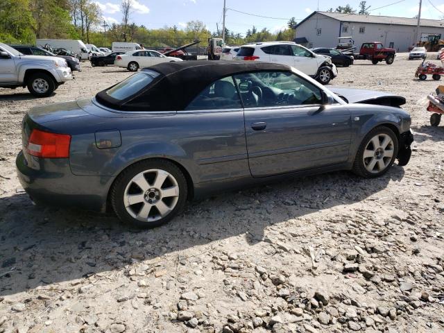 WAUDT48H84K014990 - 2004 AUDI A4 QUATTRO BLUE photo 3