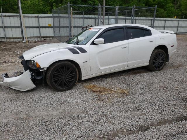 2C3CDXDT1EH351280 - 2014 DODGE CHARGER R/T WHITE photo 1