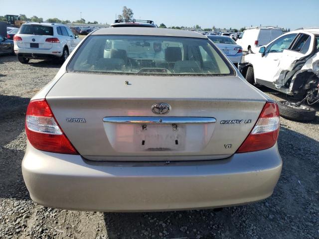 4T1BF30K24U574507 - 2004 TOYOTA CAMRY LE TAN photo 6