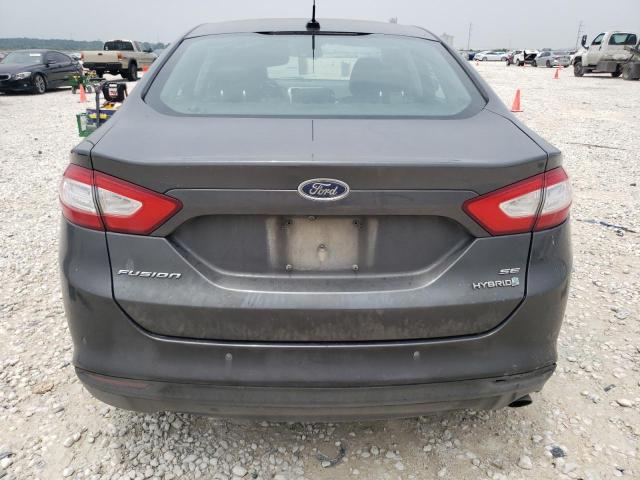 3FA6P0LU9FR309002 - 2015 FORD FUSION SE HYBRID BLACK photo 6