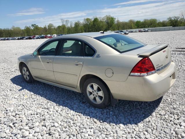 2G1WT57N191185346 - 2009 CHEVROLET IMPALA 1LT GOLD photo 2