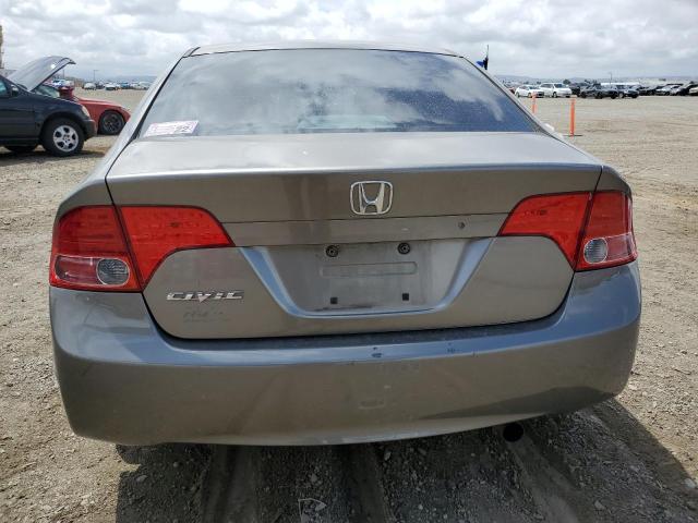 1HGFA16526L110153 - 2006 HONDA CIVIC LX GRAY photo 6