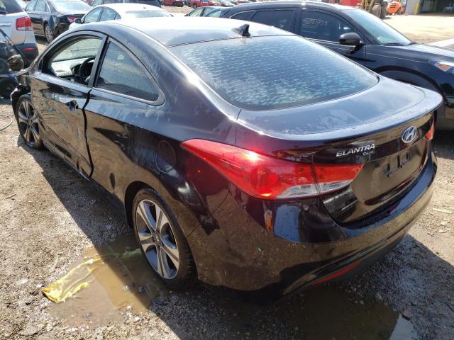 KMHDH6AEXDU008169 - 2013 HYUNDAI ELANTRA CO GS BLACK photo 2