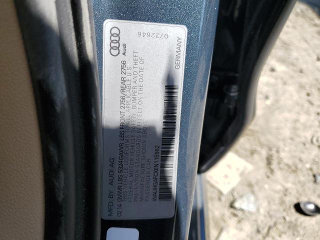 WAUHGAFCXEN115962 - 2014 AUDI A6 PRESTIGE ლურჯი ფოტო 12