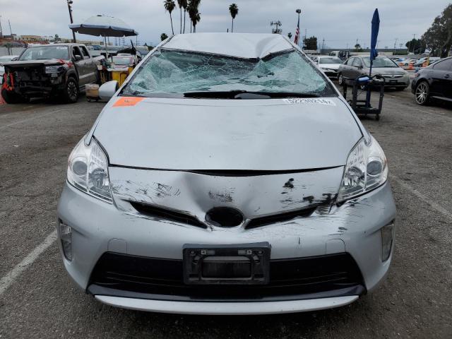 JTDKN3DU0C5476796 - 2012 TOYOTA PRIUS SILVER photo 5